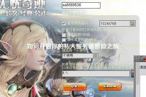 如何開啟你的私人服務器冒險之旅