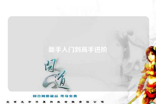 新手入門(mén)到高手進(jìn)階
