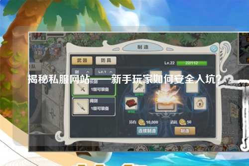 揭秘私服網(wǎng)站——新手玩家如何安全入坑？