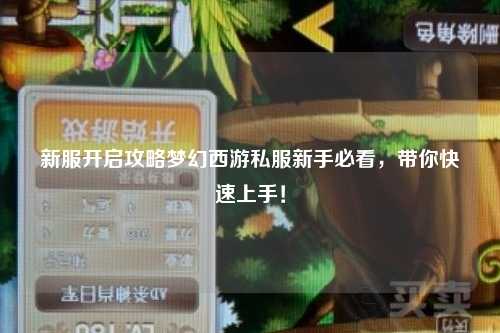 新服開啟攻略夢幻西游私服新手必看，帶你快速上手！